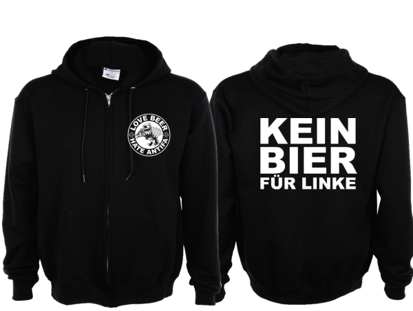 Frauen Kapuzenjacke - Love Beer - Hate Antifa