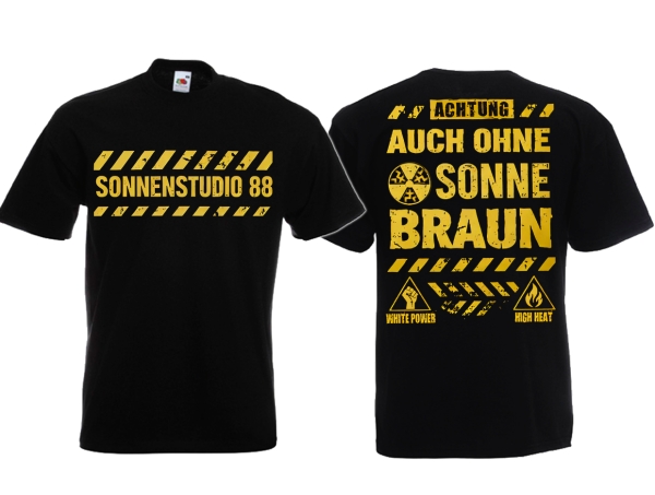 Frauen T-Shirt - Sonnenstudio 88 - High Heat - schwarz