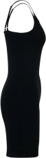 Kleid - Stretch Jersey Slim Dress - Heimatliebe - stolz & treu - Motiv 2 - schwarz