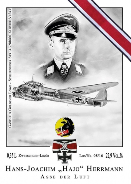 Likör - Zwetschge - Hans-Joachim "Hajo" Herrmann