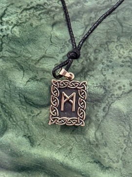 Runen Amulett - Mannaz - Bronze