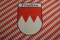 Fahne - Franken - kariert (154)