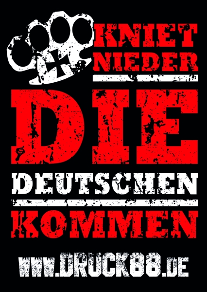 Die Deutschen kommen - Aufkleber Paket 50 Stück