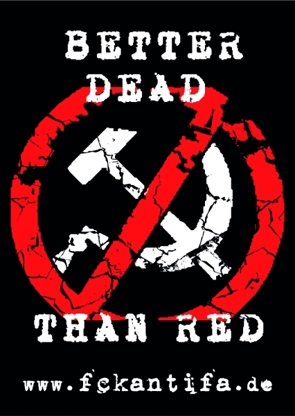 Better dead than red - Aufkleber Paket 100 Stück