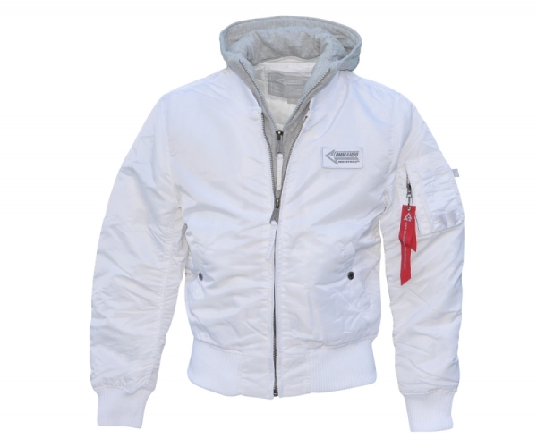 Jacke - CI Kapuzen "MA1" Jacke - weiß