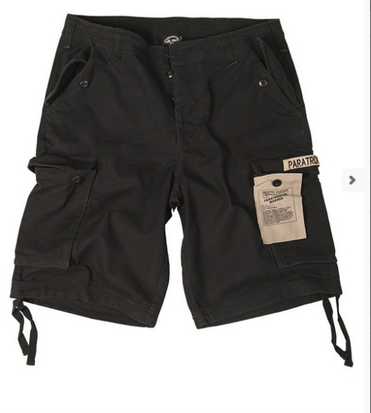 Short - Fallschirmjäger - PREWASH SCHWARZ +++NUR WENIGE DA+++