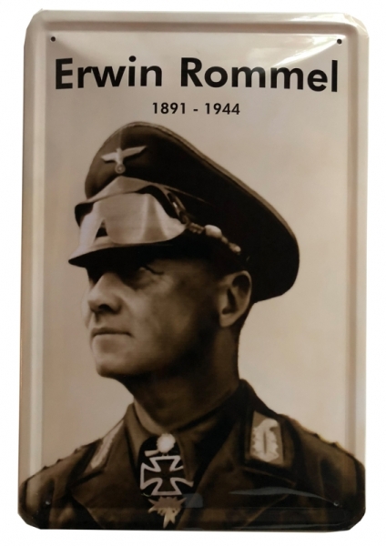 Blechschild - Erwin Rommel - Motiv 3 - D24 (108)+++Nur wenige da+++
