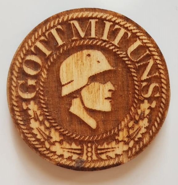 Magnet - Holz - Gott mit uns - Landser