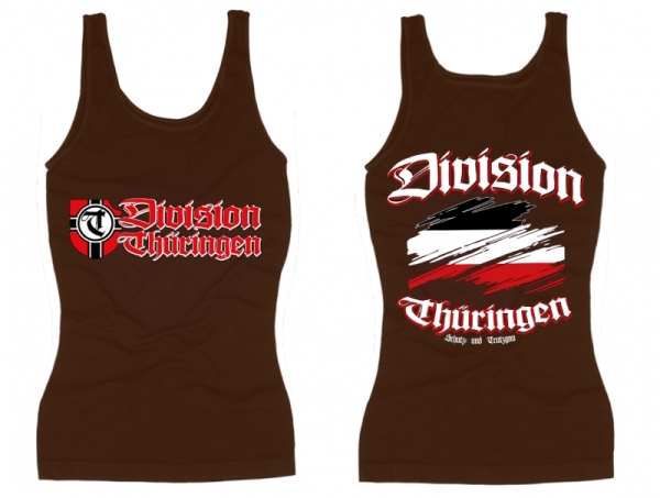 Frauen Top - Division Thüringen - Motiv 2 - braun