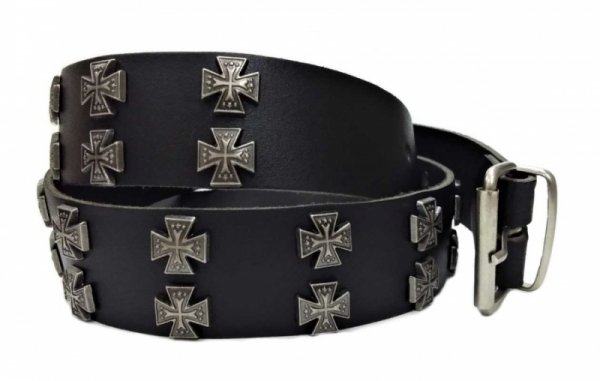 Ledergürtel - Eisernes Kreuz