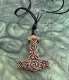 Halskette - Thors Hammer - keltisch - massiv - Bronze
