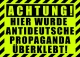 Hier wurde Antideutsche - Aufkleber Paket 50 Stück