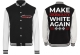Frauen College Jacke - schwarz/weiß - Make Germany White Again