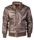 Lederjacke - Flieger - A2 - braun