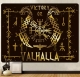 Wanddekoration - Tuch - Victory or Valhalla - gold - 200x150cm