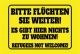 Fahne - BITTE FLÜCHTEN SIE WEITER (329)