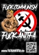 Fuck Antifa - Fuck Communism - Aufkleber Paket 100 Stück