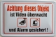 Blechschild - Achtung dieses Objekt wird Video überwacht - BS032 (278)