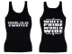 Frauen Top - Proud to be White - schwarz/weiß