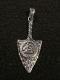 Silber Kettenanhänger - Pfeilspitze mit Wotansknoten - 925 Silber