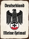 Blechschild - 20x30cm - Deutschland meine Heimat - Motiv 1
