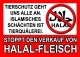 Stopp Halal - Aufkleber Paket 10 Stück