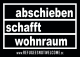Abschieben schafft Wohnraum - Aufkleber Paket 50 Stück