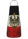 Kochschürze - schwarz-weiß-rot - vintage mit Adler