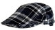 Klassische Schiebermütze - Schwarz-Weiß Karo