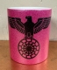 Glitzer Tasse - purple - Reichsadler mit Schwarzer Sonne