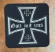 Getränkeuntersetzer - Eisernes Kreuz - Gott mit uns