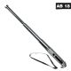 Mini Teleskop Abwehrstock - 13 Zoll - Mit Clip + Handschlaufe - silber KH 160161