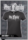 Frauen T-Shirt - One Family - Frontdruck - Girly schwarz