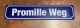 Blechschild - 10x45cm - Promille Weg - blau +++EINZELSTÜCK+++