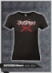 Frauen T-Shirt - Blutzeugen - Messer - Girly - schwarz