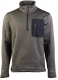 ZIP-PULLOVER - THERMO-FLEECE - OLIV