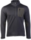 ZIP-PULLOVER - THERMO-FLEECE - schwarz