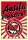 Antifa verbieten - Motiv 2 - Aufkleber Paket 10 Stück
