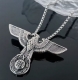 Halskette - Reichsadler mit Eisernem Kreuz - silberne Optik