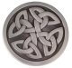 Gürtelschnalle - keltisches Geflecht - silber Optik