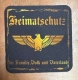 Getränkeuntersetzer - Heimatschutz - für Familie, Volk und Vaterland