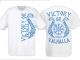 T-Hemd - Victory or Valhalla - weiß/hellblau