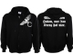 Frauen Kapuzenjacke - Alles hat nen Haken, nur das Kreuz hat vier - schwarz
