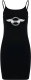 Kleid - Stretch Jersey Slim Dress - Sleipnir - Engel leben ewig - Rebellen sterben jung - schwarz