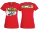 Frauen T-Shirt - Sommer - Sonne - Ultrabaun - rot
