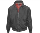 Harrington Jacke - unbedruckt - castlerock-grau