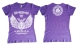 Frauen T-Shirt - Walküre - lila/weiß