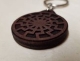 Schlüsselanhänger - Schwarze Sonne - Holz