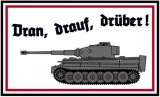 Emailleschild - Tiger - Dran, drauf, drüber