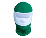 Sturmhaube - grün - weiß - grün ()